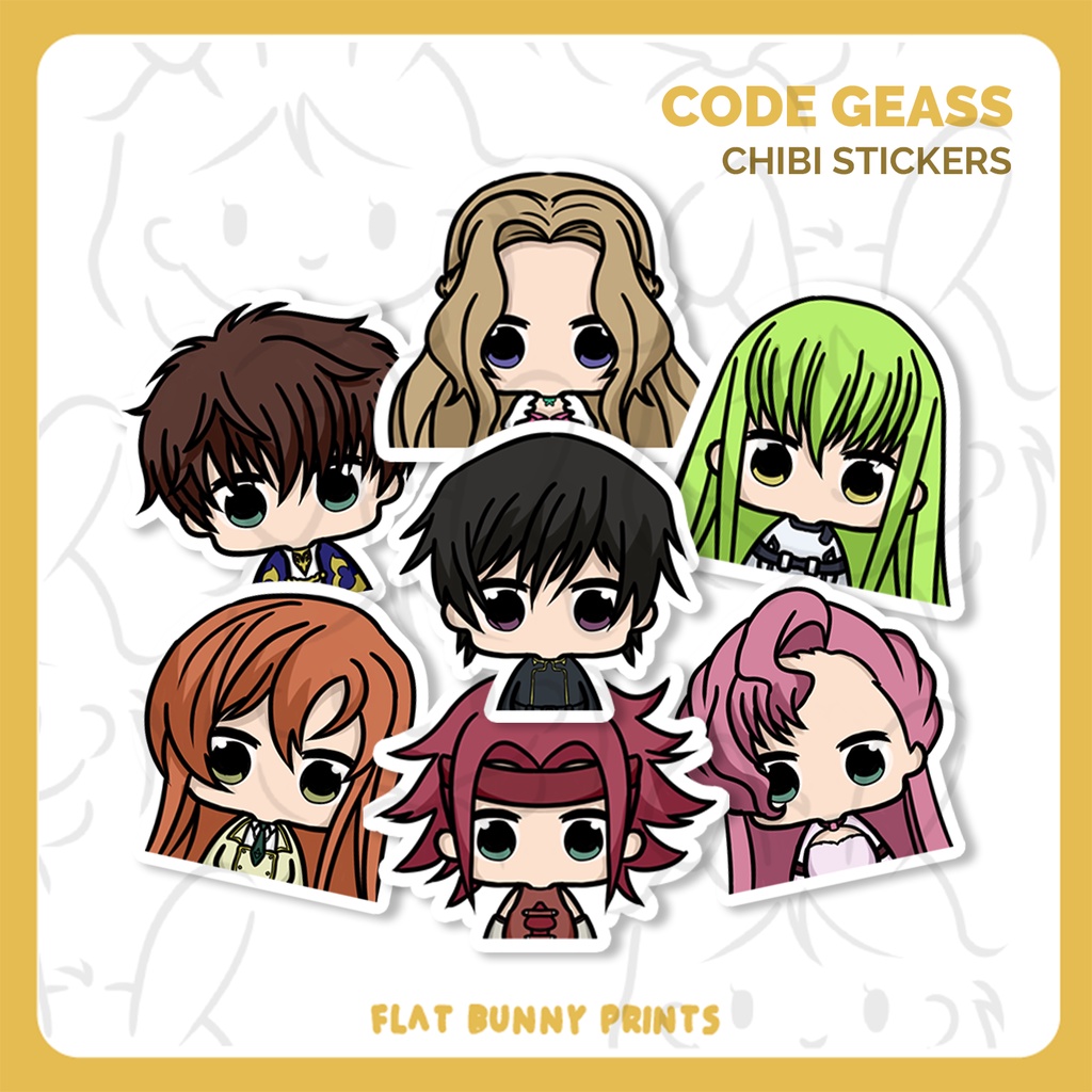 Code Geass Waterproof Stickers | Flat Bunny Prints | Shopee Philippines