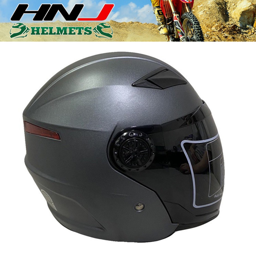 Hnj helmet half store face