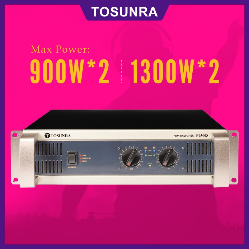 TOSUNRA Amplifier P9500S Professional High Power Videoke Amplifier 900W