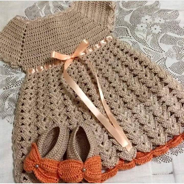 Crochet frock for outlet 3 year old