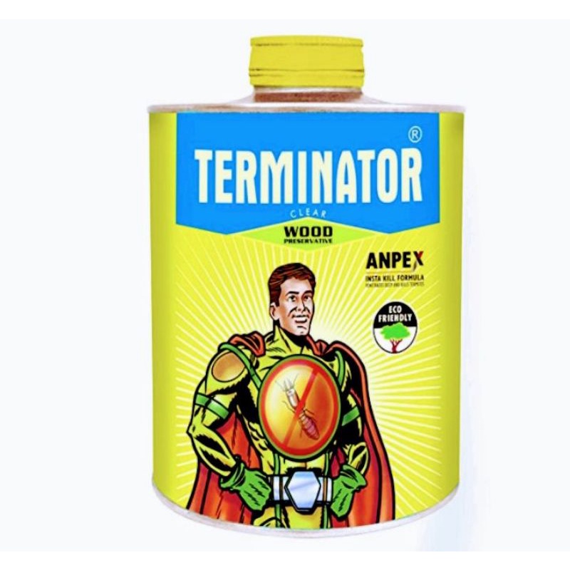 TERMINATOR WOOD PRESERVATIVE 1 LITER ANTIANAY KILLS TERMITES INSECTS
