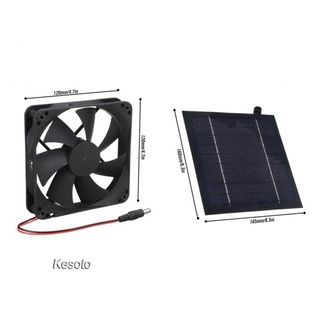 Mini Solar Panel Powered Ventilator Fan Portable 5w 4 Inch