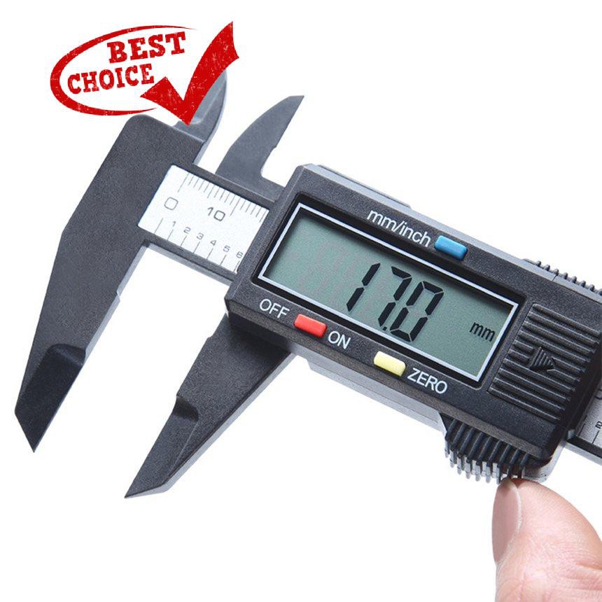 Digital Calipers 150mm LCD Electronic Vernier Caliper Carbon Fiber
