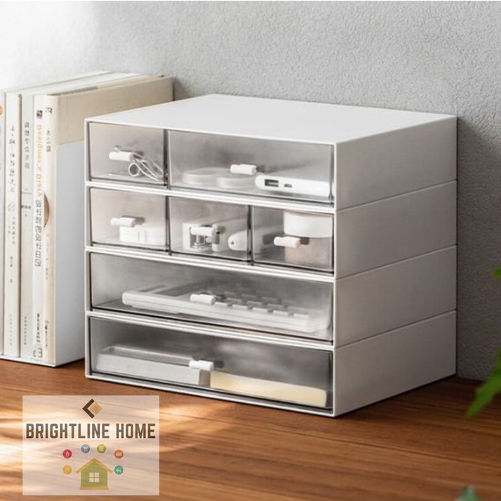 Minimalist Simple Desk Drawertype Storage Organizer Stationery Stackable DIY Shopee Philippines