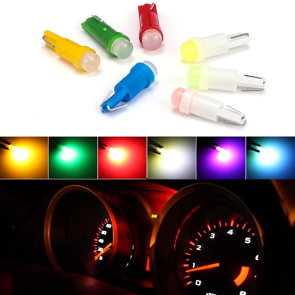 1 Pc T5 LED Bulb 1smd Ceramic Dashboard Light Gauge Instrument Car Auto ...