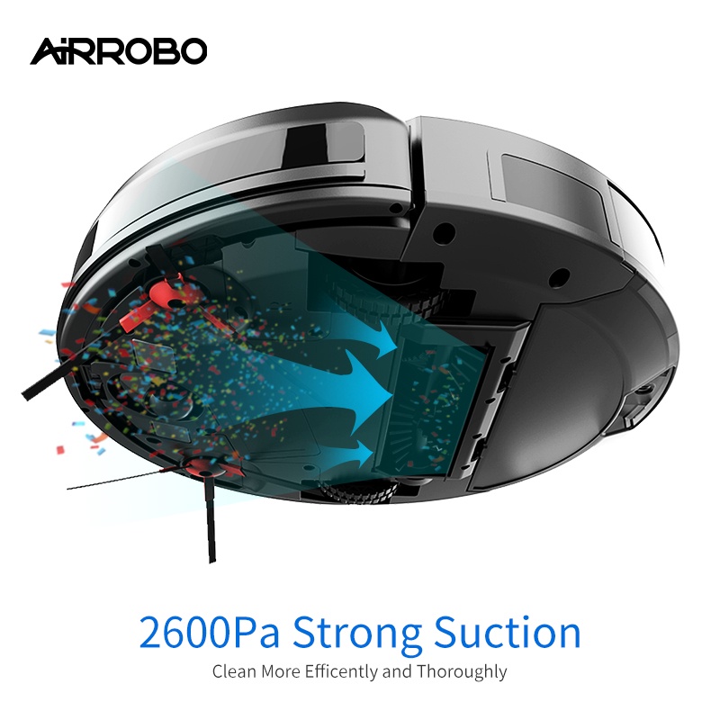AIRROBO P10 Robot Vacuum Cleaner 2600PA Powerful Suction Zigzag Route
