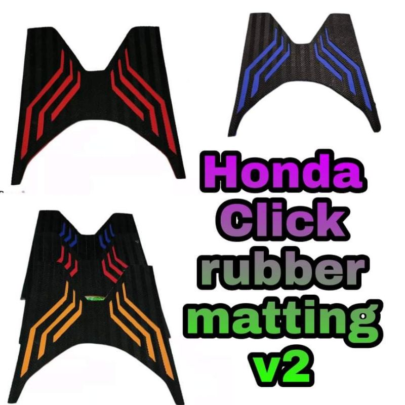 honda click rubber matting 125&150 v1 and v2 | Shopee Philippines
