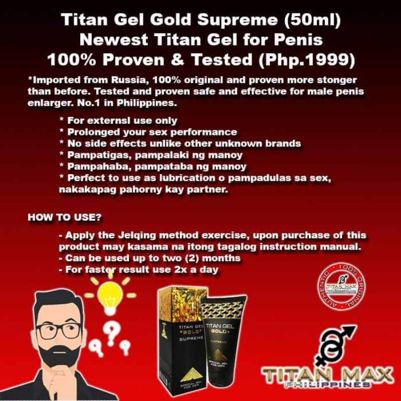 GEL GOLD & Titan Gel Red 2 PCS 
