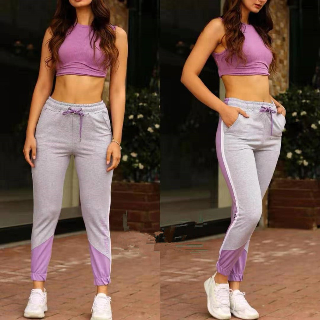 Women's two toned jogger pants jogger pants sportswear formal wear