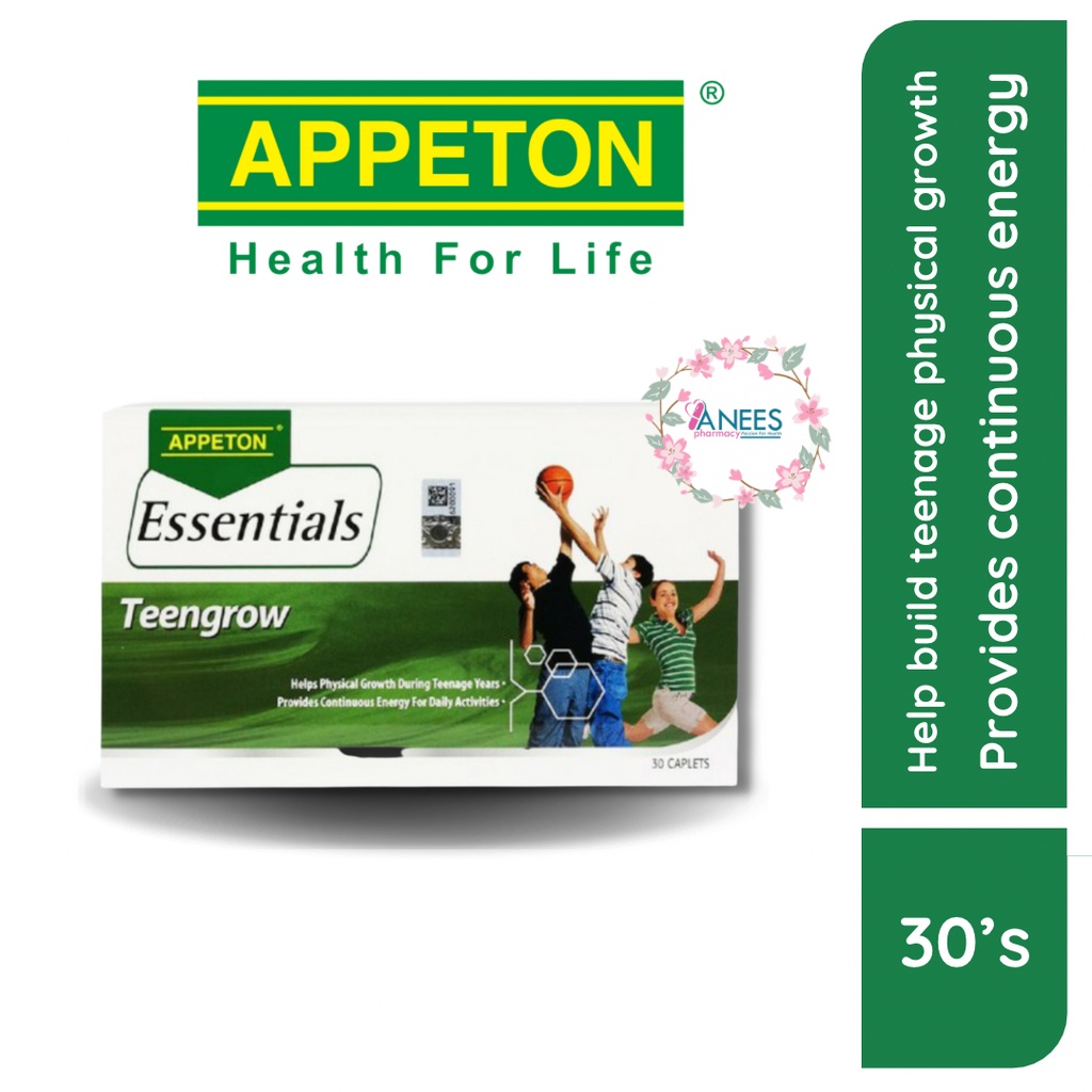Appeton Essentials Teengrow Multivitamins for teenager N3WG Shopee