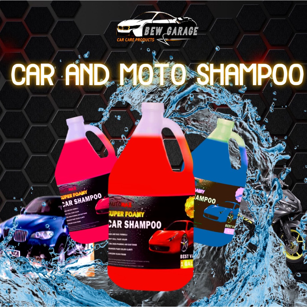 GARAGE CAR SHAMPOO ( SUPER FOAMY ) WITH CARNAUBA WAX AND FOAM BOOSTER 1