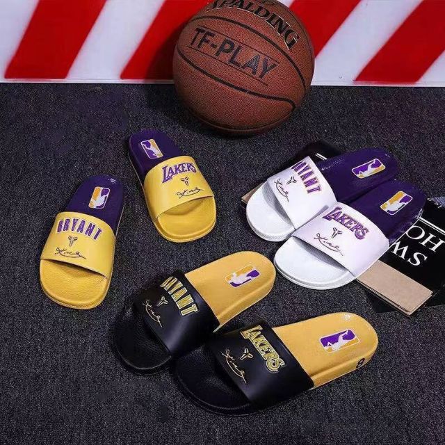 Lakers slippers on sale