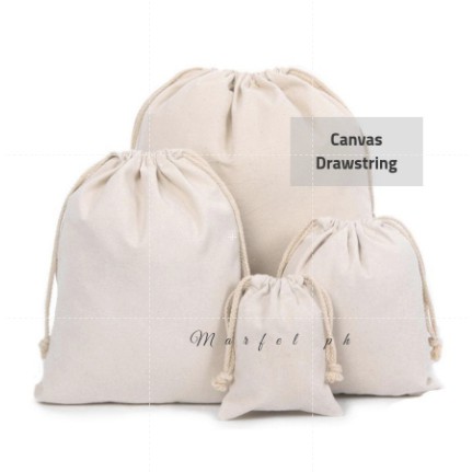 Katsa Drawstring High Quality Plain Canvas String Bag Knapsack Lootbag ...