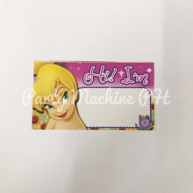 6pcs Tinkerbell Name Tags | Shopee Philippines