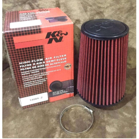 Red Universal Air Intake Cone Filter - 3" K&N Style High-Performance Upgrade 6 thumbnail image