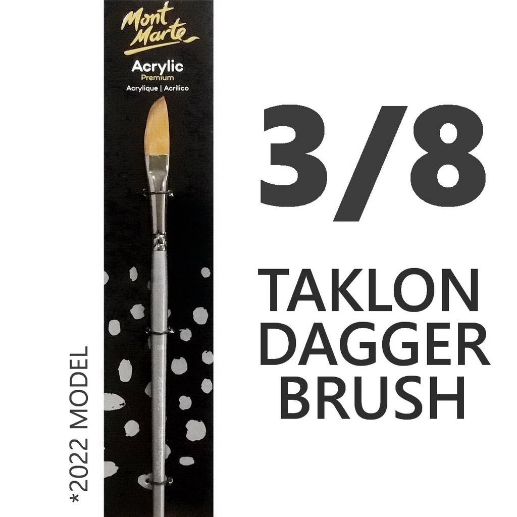 Pinceau Artistique Taklon Dague Mont Marte – Format 1/8", Idéal Pour Coups De Balayage Et Fond