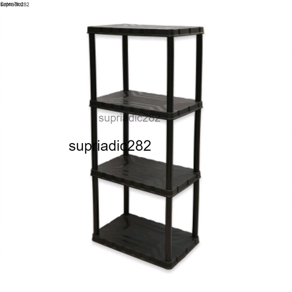 Tactix 4-story Storage Rack - 4-story Plastic Stacking Rack | Shopee ...