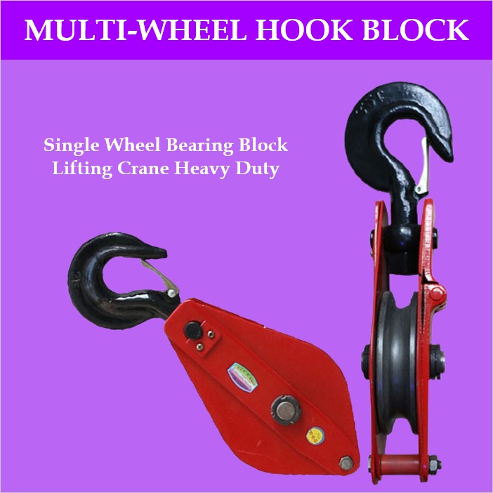 Lifting Crane Pulley Block Sheave Hoist Tool Rope Single Double Tripod