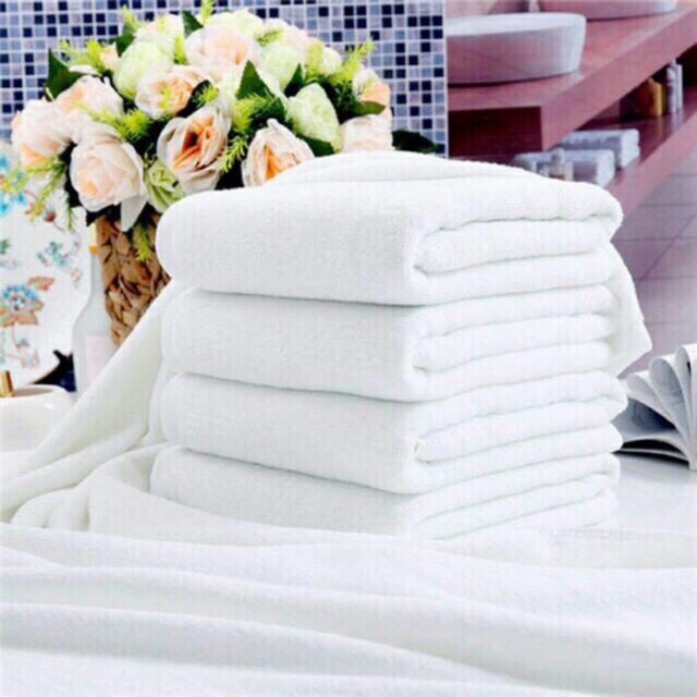 Nakusu Cannon Bath Towel Plain White Cotton 70 X 140cm Shopee Philippines 1195