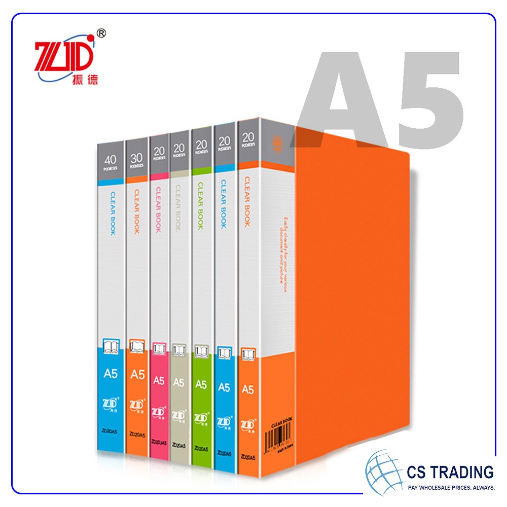 A5 Clear Book 20 / 30 / 40 Pocket / Clear Book / Clear Holder / Display ...