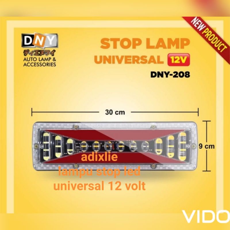 Universal 12 volt led stop light, for l300, futura, panther pik up, etc ...
