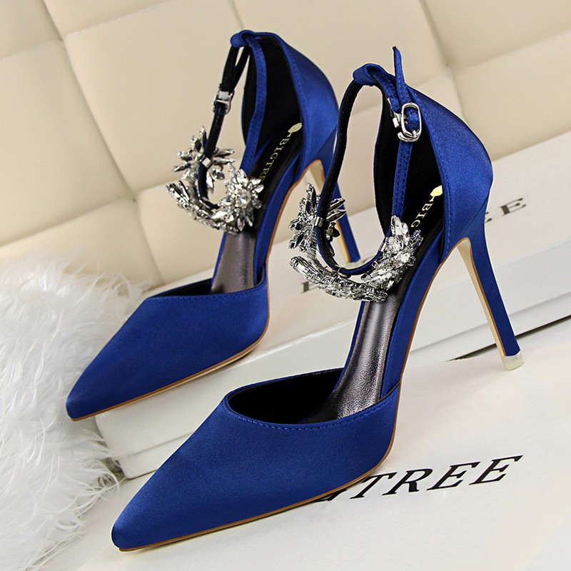 Pink and outlet blue heels