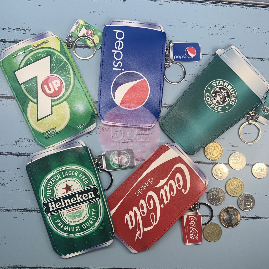 Drinks Flat Coin purse Wallet (unisex)-JEHA | Shopee Philippines