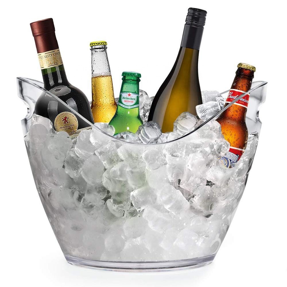 Decorative 8- Liter Premium Acrylic Ice/Cooler Bucket /Gondola Shaped ...