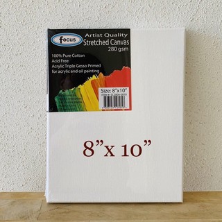 PHOENIX White Stretched Canvas 14x18 inch / 7 Pack 100% Cotton Painting  Canvas for Adults & Kids