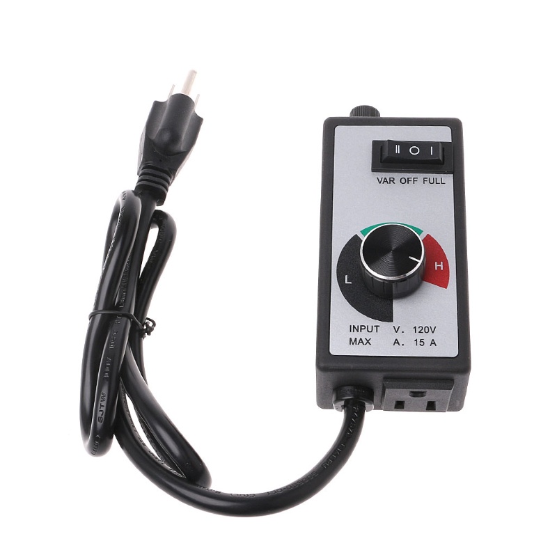 AC 120V 15A Fan Variable Voltage Speed Control Electric Motor Rheostat ...