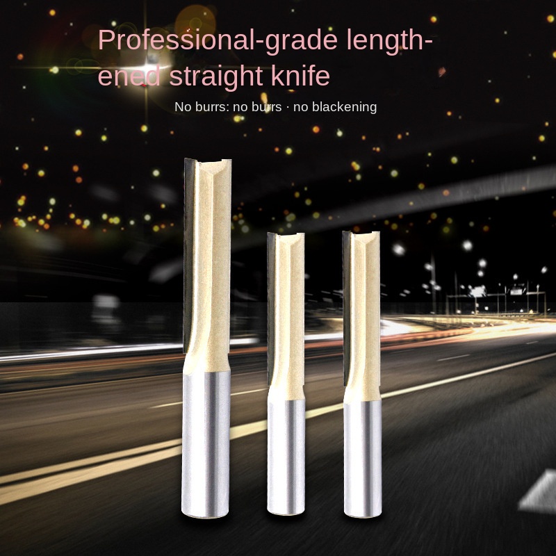 Extra Long Straight Router Bit Sharp Durable Tungsten Steel 1/2-inch ...