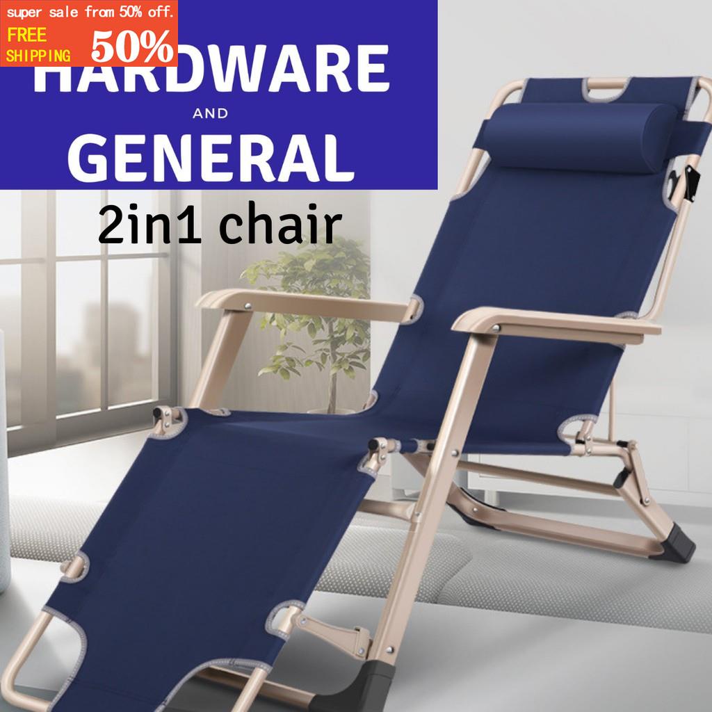 2in1 foldable chair and bed for sleeping zero gravity lounge reclining