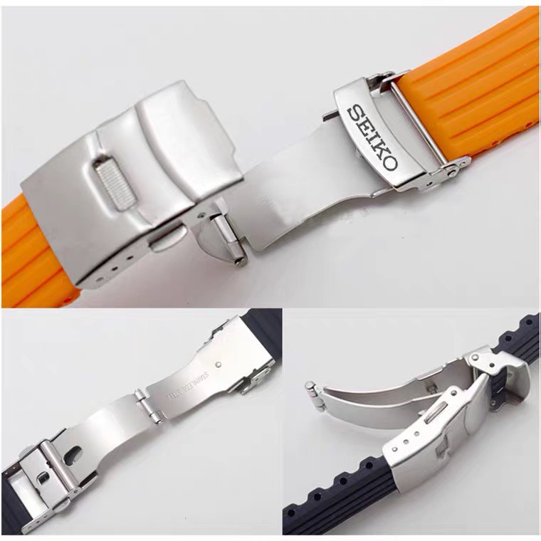 Bracelet Silicone Noir 22mm Pour Seiko SKX, 5 Sports, Prospex - Neuf Avec étiquettes