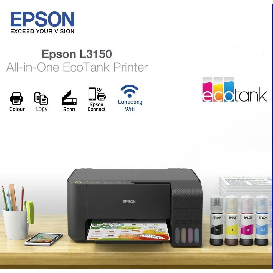Epson Ecotank L3150 Wi Fi All In One Ink Tank Shopee Philippines 4863