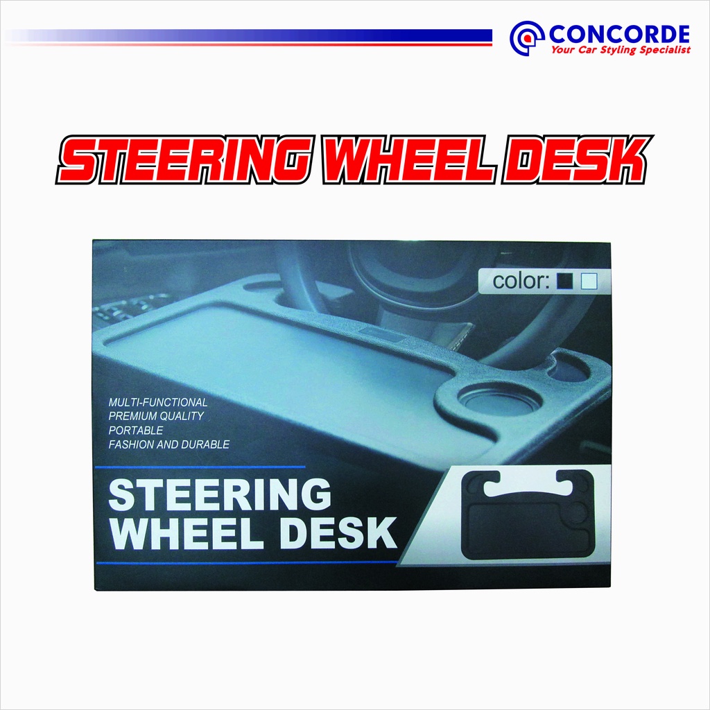 CONCORDE MULTI FUNCTION STEERING WHEEL DESK BLACK AC CD 006DESK