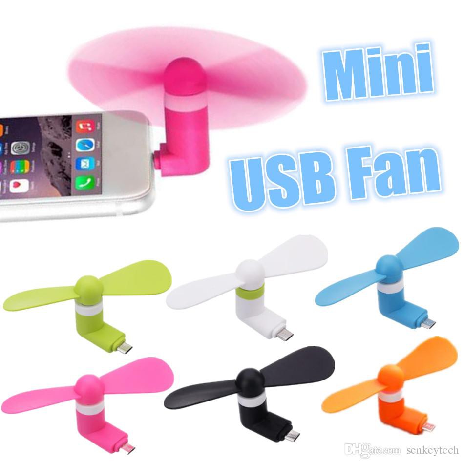 USB Mini Fan For IPhone And Android (Random Color) | Shopee Philippines