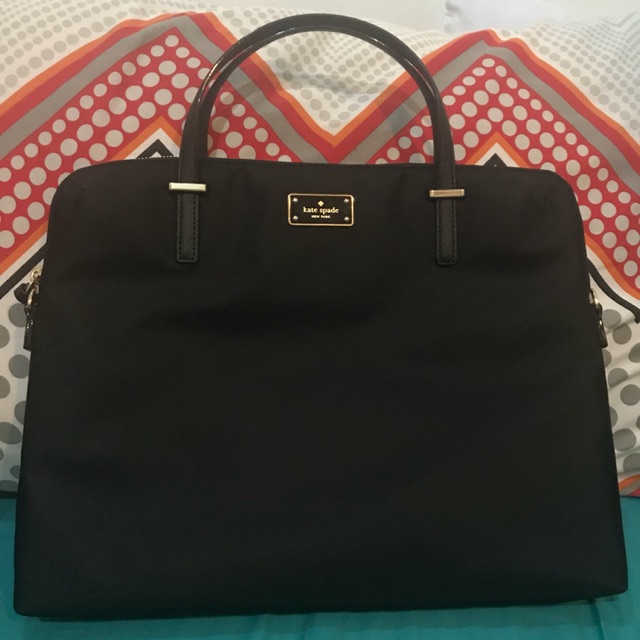 Black kate outlet spade laptop bag