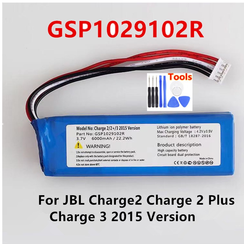 Batteria Per JBL Charge 2 Plus 2+ 3 2015 6000mAh GSP1029102R Nuova
