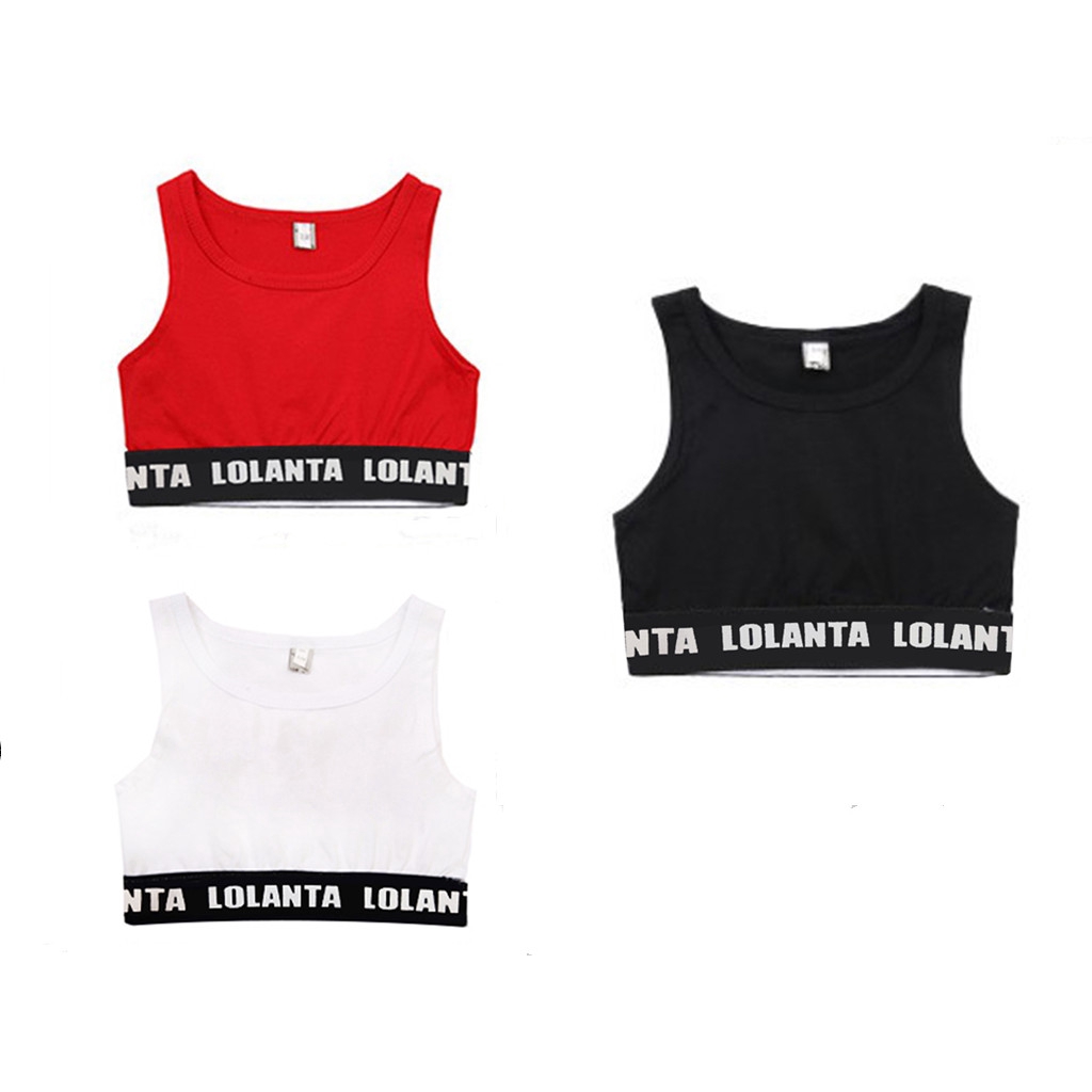 Lolanta Girls Crop Top For Kids Vest Teens Hip Hop Clothing Street Jazz ...