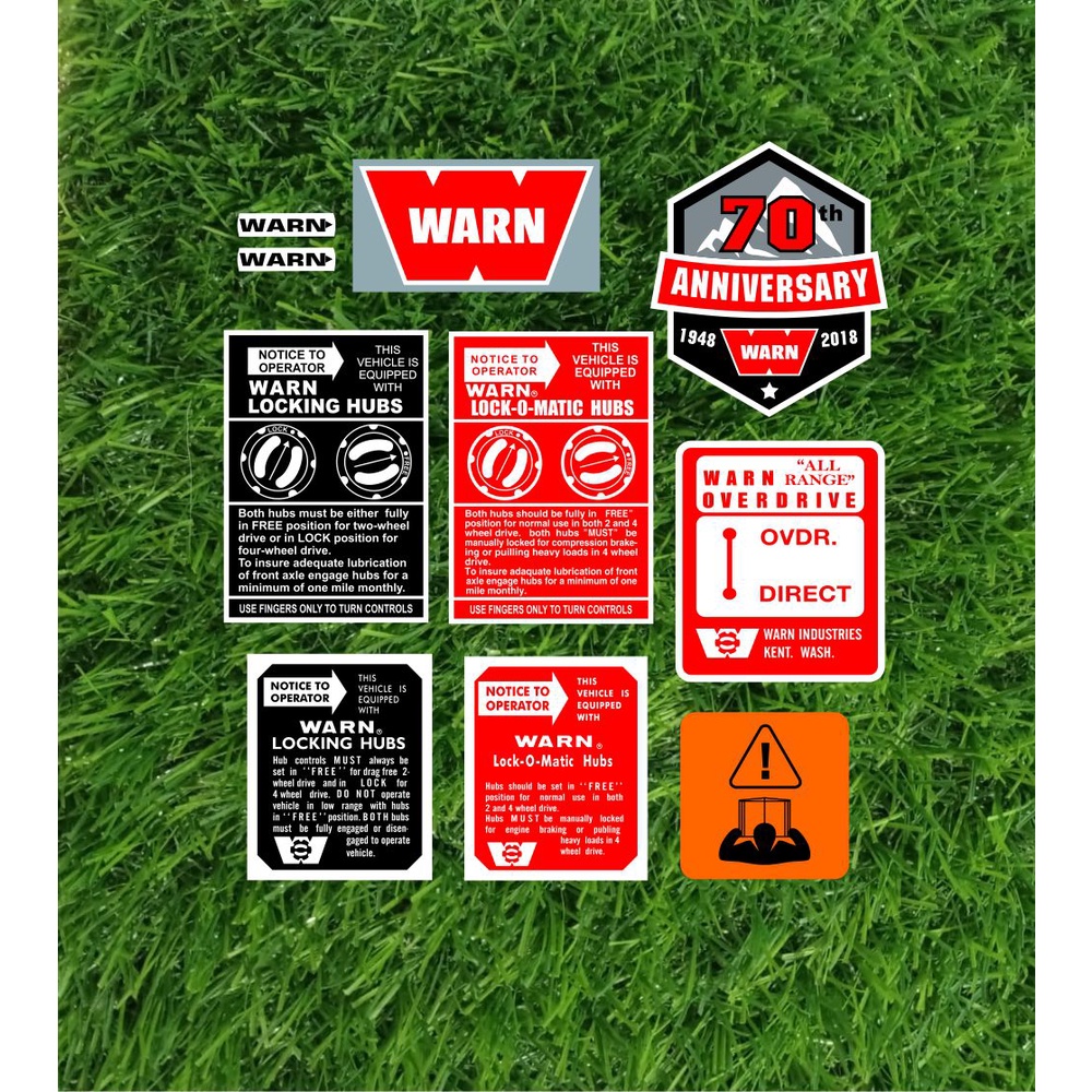 Sticker WARN 1 SET Of 1O PCS ISSI Saving Package | Shopee Philippines