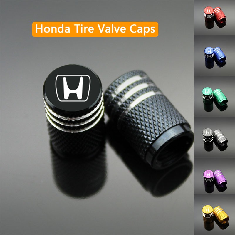 4PCS/Set Honda Universal Aluminum Car Wheel Tire Tyre Valve Stem Air Valve  Cap Car Truck Motorcycle Bicycle Valve