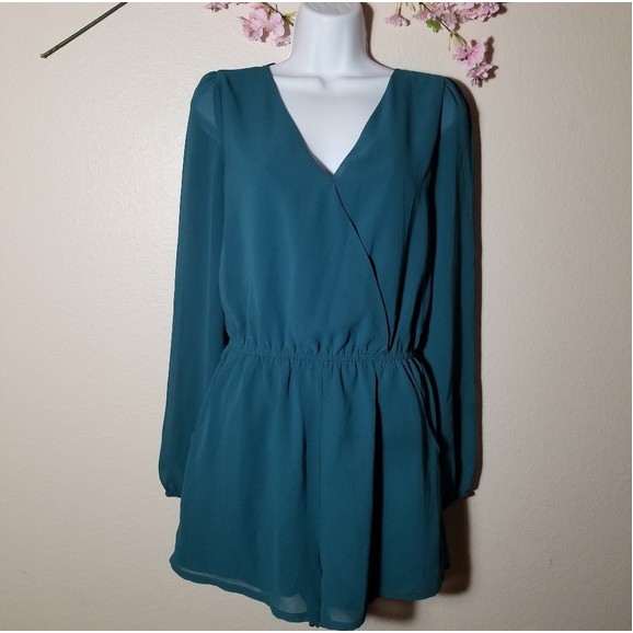 Forever 21 green romper sales