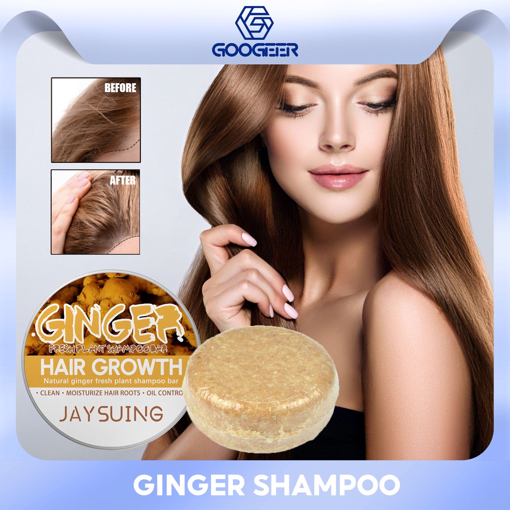 Jaysuing Ginger Thickening Shampoo Soap for Growth Hair Care Anti Falling Soap Hair Treatment