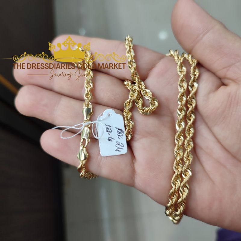 Fake 24k deals gold chain