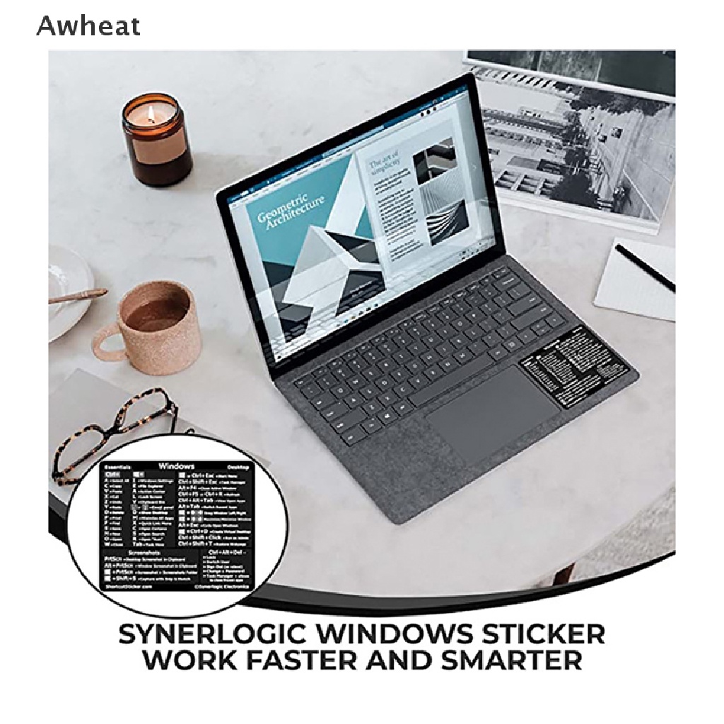 Awheat Windows PC Reference Keyboard Computer Shortcut Sticker Adhesive ...