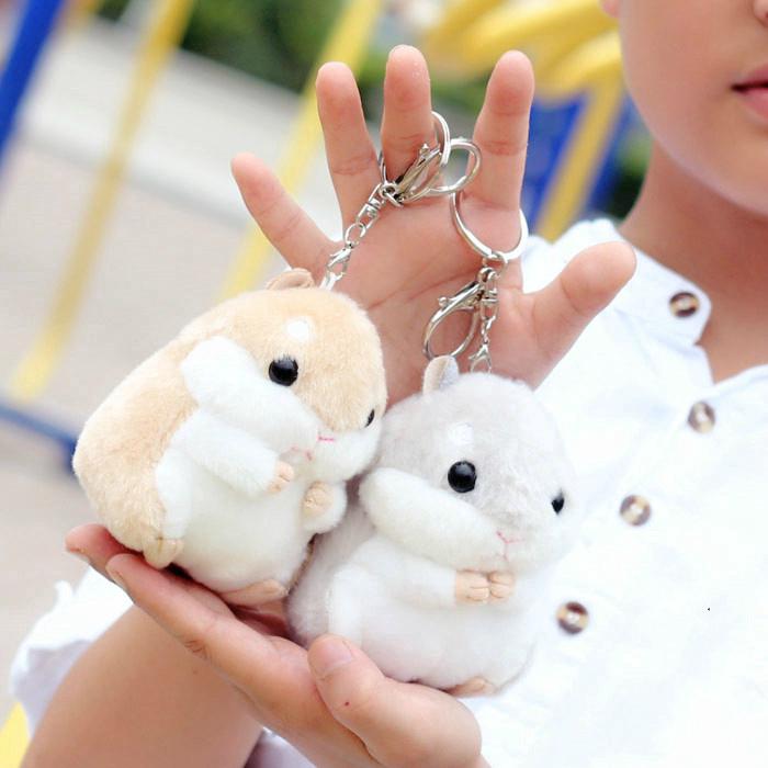 Women Real Rex Rabbit Fur Keychain Fluffy Little White Dog Toy Bag Pendant  Cute Puppy Trinket Car Key Ring Highend Ornaments - AliExpress