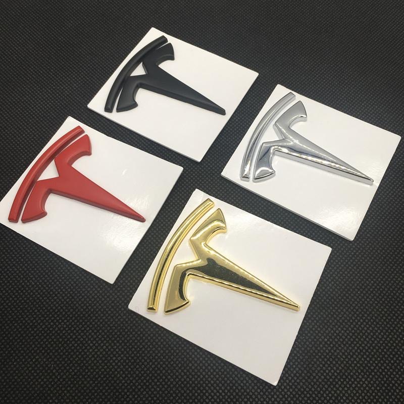 1 X Metal TESLA Logo Car Auto Decorative Rear Front Replacement Emblem ...