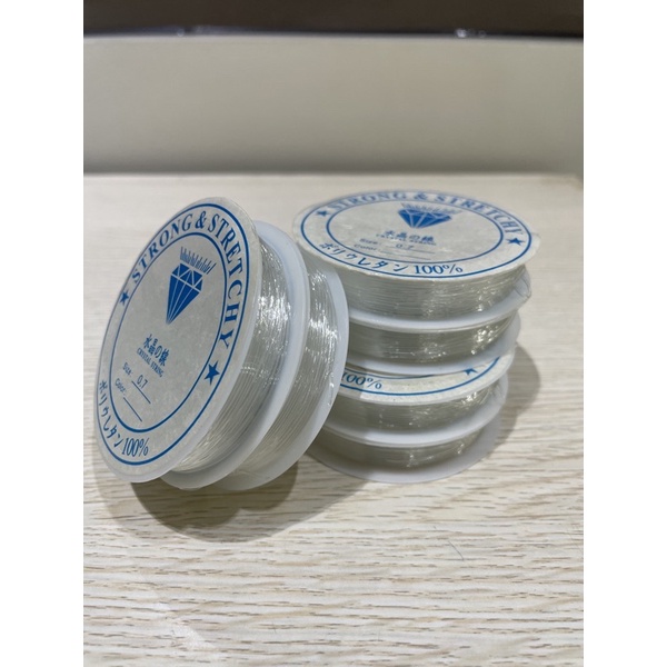 Crystal Transparent String for Bead Bracelets 0.7mm in size | Shopee ...
