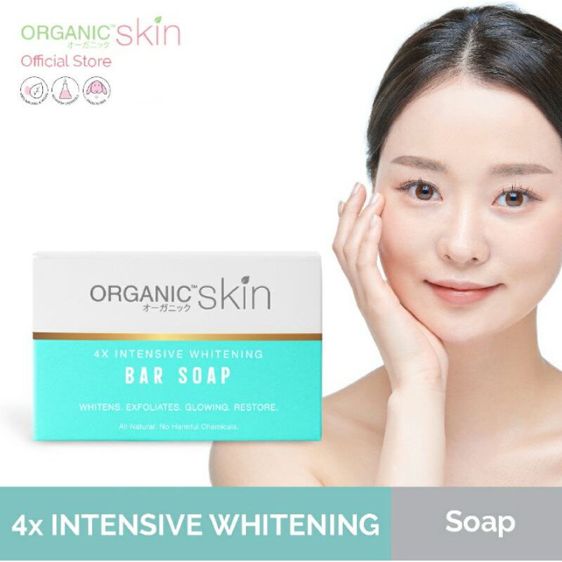 ORGANIC SKIN JAPAN 4x intensive whitening bar soap Shopee