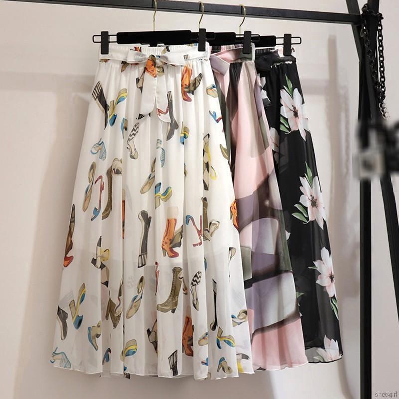 Floral skirt shopee store